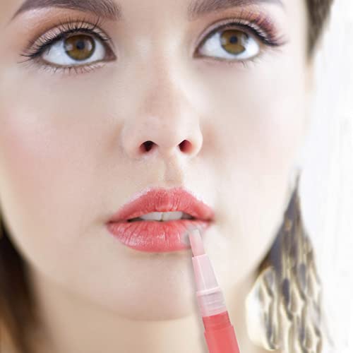 6pcs 3ml Empty Cuticle Oil Pen with 3pcs Pipettes Transparent Twist Pens Nail Oil Pen with Brush Tip Cosmetic Container Applicators for Homemade