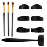 6 in 1 Eyeshadow Crease Line Kit, Silicone Eyeshadow Stamp Crease Cut Crease Tools, Reusable Eyeshadow Pads Lazy Quick Eyes Makeup Tool for Women