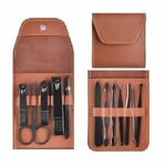 ZHIYE 12 Pcs Nail Clippers Set Stainless Steel Nail Clipper,Professional Nail Scissors Grooming Pedicure Kit Manicure,Cuticle Remover Tools