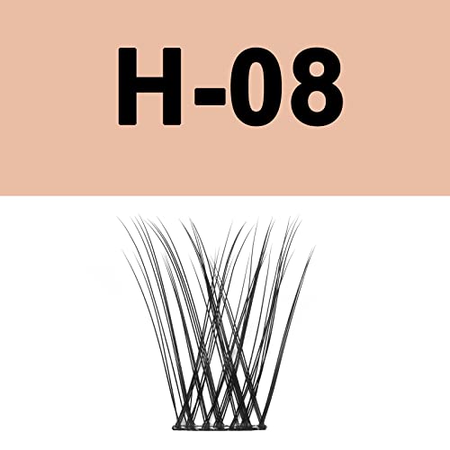 Lash Clusters DIY Eyelash Extensions 72 Pcs D Curl 10mm Cluster Eyelash Extensions Thin Stem Cluster Lashes Individual Lashes Cluster Lashes Wisp