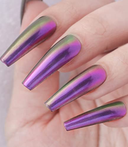 Chameleon Nail Polish Holographic Glitter Nail Polish Shimmer Iridescent Chrome Nail Art Varnish