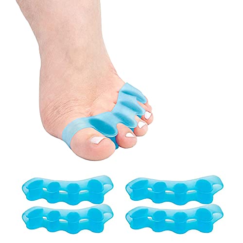 HUPOO Gel Toe Separators, Stretchers Spacers, Bunion Correctors, Hammer Corrector, Used for Manicure, Relaxing Toes, Spacer Running/Yoga/Pedicure