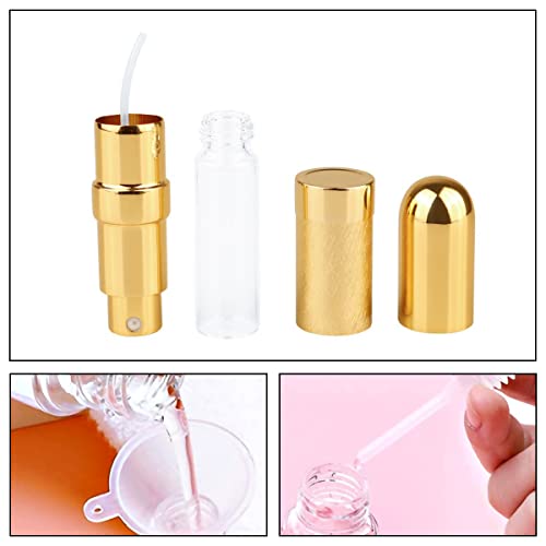 Mnixy 4 Pcs Perfume Spray Bottles 6ml Perfume Atomiser Bottles Mini Travel Perfume Atomisers for Home, Travel, Outdoor