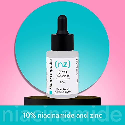 Skincyclopedia 10% Niacinamide Serum - Hyperpigmentation and Acne Scar Treatment - Pore Minimizer for Oily Skin - Suitable for Men and Women, 30m