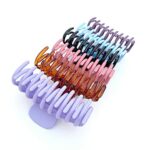 Claw Hair Clips 3.6 inch Medium - Big Hair Clip Non Slip Strong Grip Girls Hair Clips 90's style Colourful Pastel Matte shiny Hair Accessories se