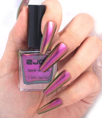 Chameleon Nail Polish Holographic Glitter Nail Polish Shimmer Iridescent Chrome Nail Art Varnish