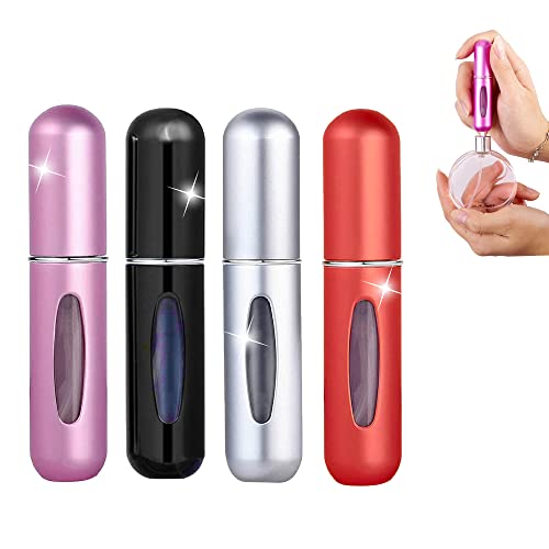 MIBICIRI Perfume Atomiser Bottles 5ml, Portable Refillable Perfume Atomizer Bottle, Mini Travel Perfume Atomizer (5Pcs)