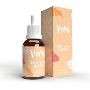 Vera Self Tan Drops - Tanning Drops to Mix with Face Moisturiser for Fake Tan - A Natural Pineapple Self Tan Accelerator for a Face Tan - Alterna