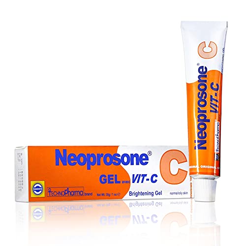 Neoprosone Skin Brightening Gel Cream | 1 Fl oz / 30 ml | For Intimate Parts, Private Areas, Body, Knees, Underarm, Elbows | with Vitamin C and A