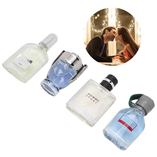 Male Perfume, 4pcs 25ml Men Perfume with Long Lasting Natural Fragrance, Male Spray Perfume Set Gift, Eau de Toilette Cologne Spray, Idea Gift fo