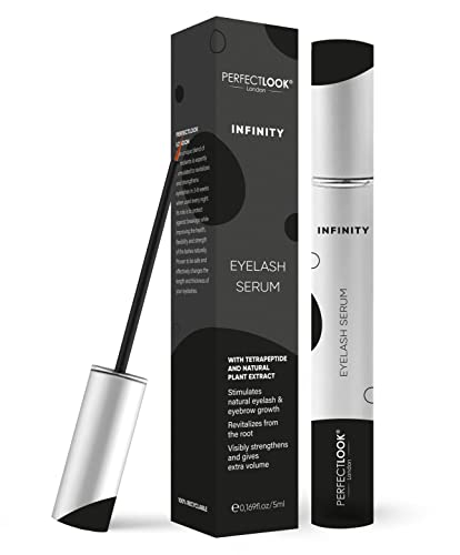 Perfect Look London Organic Eyelash Serum INFINITY Experience Rapid Lash Growth for Longer, Fuller, Thicker Lashes and Brows The Ultimate Enhance