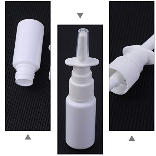 HEALLILY 200pcs 10ml Empty Refillable Nasal Spray Bottle Nasal Sprayer Bottle Makeup Cosmetics Essential Oils Atomizers Travel Bottle