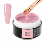 Sincero Salon Pearl Pink Solid Builder Gel for Nails - Hard Gel Builder for Extension - Nail Strengthener - LED UV Builder Gel for Nails - Nail R