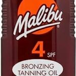 Malibu Sun SPF 4 Bronzing Tanning Oil, Water Resistant, Coconut Scented with UVA and UVB protection, 100ml