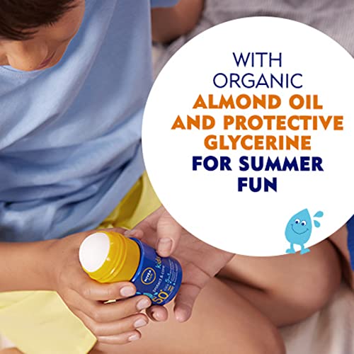 NIVEA SUN Kids Moisturising Sun Lotion SPF50+ (200 ml), Moisturising Suncream with SPF50+ & SUN Kids Protect & Care Caring Roll-On (50 ml) Sunscr
