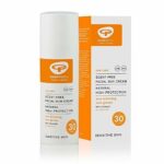 Green People Facial Sun Cream Scent Free SPF30 50ml (Pack of 4)