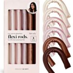 Kitsch Heatless Hair Curler - Satin Covered Heatless Hair Curlers for Long Hair | Flexi Rods for Heatless Curls for All Hair Types | Hair Curlers