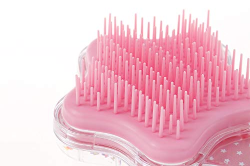 Hair Brush,Paddle Hairbrush for Little Girls Kids(age 3-8),Easily Glide Through Knots No Pull,Unicorn Glitter Bristle Tangle Brushes(pink)