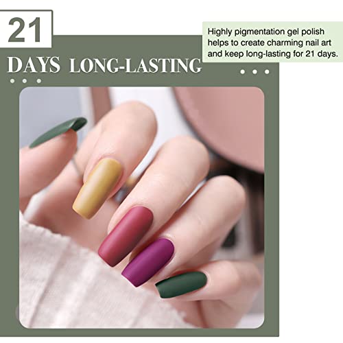 Saviland Gel Nail Polish Kitโ32 Colours Gel Polish Set with Base & Glossy/Matte Top Coat Liner Nail Art Brush Nail Stickers Soak-off U V Gel Poli