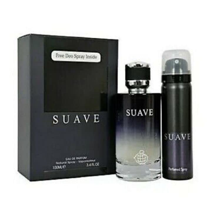 SUAVE Edp Perfume Spray 100ml with Deodorant inside by Fragrance World- Tawakkal Perfumes