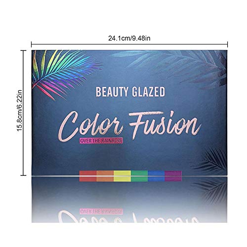 Beauty Glazed 39 Colors Eyeshadow Powder Palette Glitter Shiny Golden Eyeshadow Highly Pigmented Shimmer & Matte Metallic Waterproof Smooth Powde