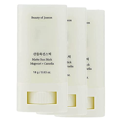 North Korean Matte Sunscreen Stick with Mugwort and Camellia Extracts for Long-Lasting Moisturizing Sun Protection-1PC