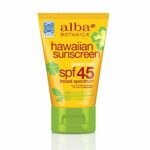 Alba Botanica Hawaiian, Green Tea Sunscreen SPF 45, 4 Ounce (Pack of 2)