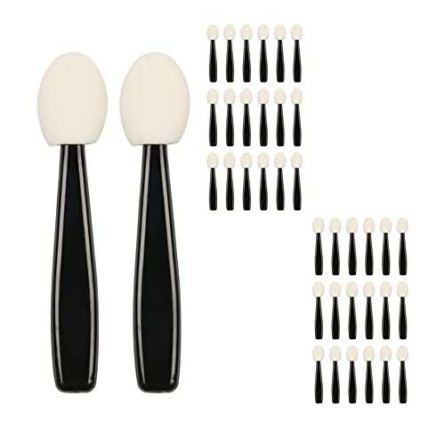 Eyeshadow Applicators, Pack of 20 Compact Disposable Brush Sponges, The Perfect Makeup, Arts and Crafts, DIY, Nail Art, Durable, Hygienic and Dis