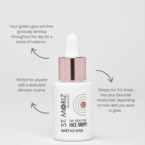 St Moriz Advanced Face Tanning Drops | Add Bronzing Drops to Skin Care for Custom Gradual Face Tan & Sunkissed Glow | With Hydrating Aloe Vera |