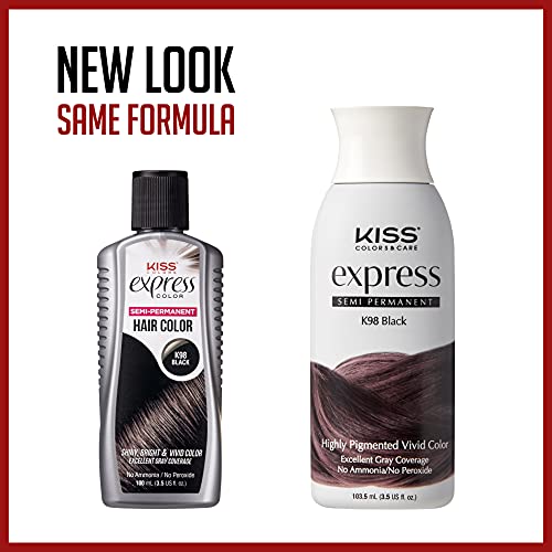 Kiss Express Color #K98 Semi- Permanent Black 100g
