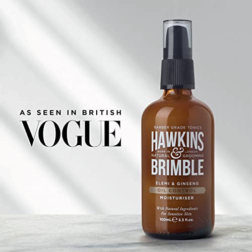 Hawkins & Brimble Oil Control Men’s Face Moisturiser, Sensitive Skin Moisturiser for Men with Natural Ingredients, Moisturiser for oily Skin, Men