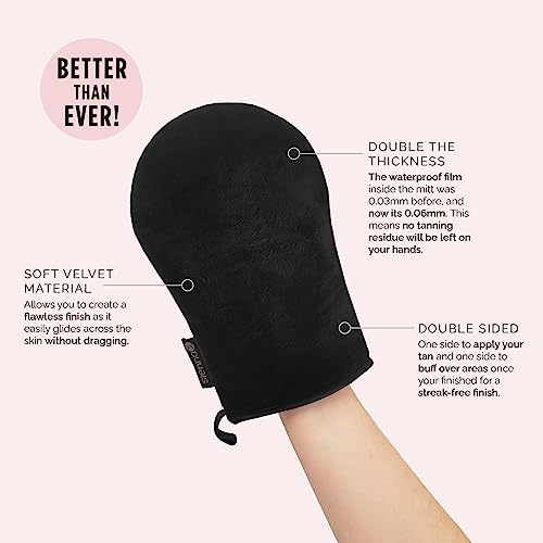 Sienna X Luxury Self Tan Mitt. Double Sided Fake Tan Applicator For A Streak Free & Flawless Tan. Machine Washable & Waterproof Glove Perfect For
