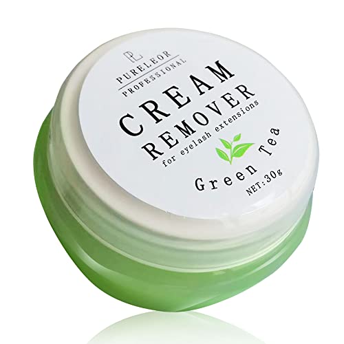 Eyelash Extensions Remover 30g Cream Type,Low Irritation Fast Action Lash Extension Adhesive Remover for Sensitive Eyes(Sweet Rose)