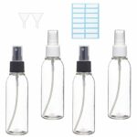 100ml Small Spray Bottle Empty Clear Fine Mist Spray Bottles Plastic Travel Atomiser Bottle Set Refillable Liquid Containers for Make-up Cosmetic