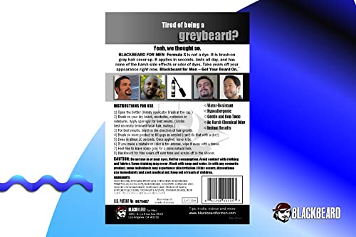 Blackbeard for Men - temporary brush on colour 12ml (0.40oz) BLACK (BLK-BRDBLK)