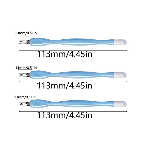 Lmyzcbzl Cuticle Trimmer, 3 Pcs Cuticle Remover, Cuticle Pusher, Nail Cuticle Remover, Nail Art Tools, Nail Cleaner Tool