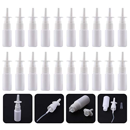 HEALLILY 200pcs 10ml Empty Refillable Nasal Spray Bottle Nasal Sprayer Bottle Makeup Cosmetics Essential Oils Atomizers Travel Bottle