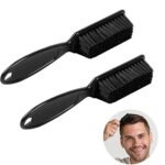 2 Pcs Fade Brush - Barber Blade Cleaning Brush Clipper Blade Cleaning Brush, Hair Clipper Cleaning Nylon Brush for Haircut, Barbers Supplies, Nai