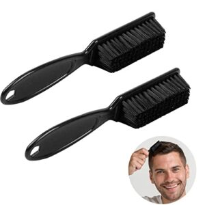 2 Pcs Fade Brush - Barber Blade Cleaning Brush Clipper Blade Cleaning Brush, Hair Clipper Cleaning Nylon Brush for Haircut, Barbers Supplies, Nai
