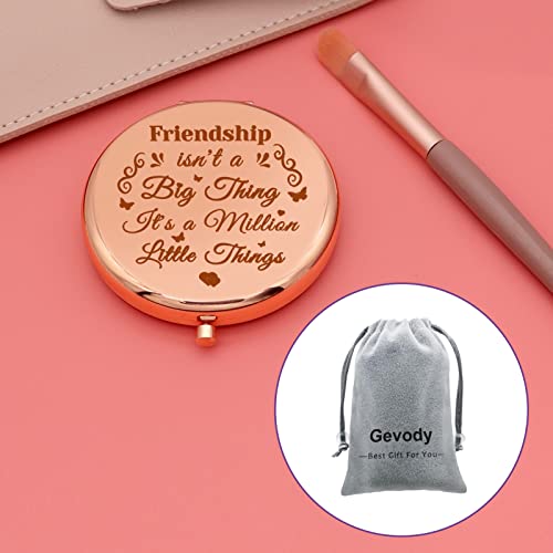 Friendship Gift For Women Best Friend Birthday Gift For Girl Travel Compact Mirror Sister Gift For Friend Big Sister Bestie Long Distance Friends
