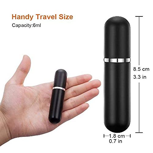SONGQEE Mini Perfume Atomisers Bottles - Refillable Fine Mist Spray Bottles - Portable Travel Atomizer Bottle Set with Funnel and Perfume Diffuse