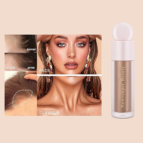 Liquid Contour,Liquid Highlighter, Liquid Blush with Face Brush Long Lasting Smooth Lightweight Smudge Proof Contour+Blush+ Highlighter