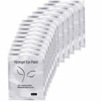 Yorgewd 100 Pairs Under Eye Gel Pads Eyelash Extension Pads Lints Free Eyelash Patches for Pro Salon & Individual Eyelash (100 Pairs)