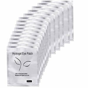 Yorgewd 100 Pairs Under Eye Gel Pads Eyelash Extension Pads Lints Free Eyelash Patches for Pro Salon & Individual Eyelash (100 Pairs)
