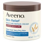 Aveeno Skin Relief Intense Moisture Repair Cream with Triple Oat Complex, Ceramide & Rich Emollients, Steroid- & Fragrance-Free Moisturizing Body