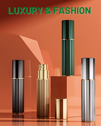 BRARIOS Perfume Atomiser Refillable, Travel Size Portable Atomiser Spray,Mini Empty Perfume Bottle,Leak Proof Cologne Dispenser for Women and Men