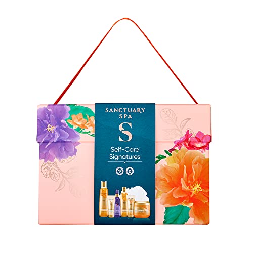 Sanctuary Spa Gift Set Self Care Signatures Gift For Women, Birthday, Christmas, Vegan and Cruelty Free, Multicolour, 7 Piece Set, 950 ml