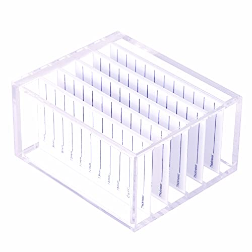 Parieo 1 Pack Acrylic Eyelash Pallet 5 Layers Eyelash Extension Storage Box Eyelashes Glue Pallet Holders Eyelash Display Storage Container Organ