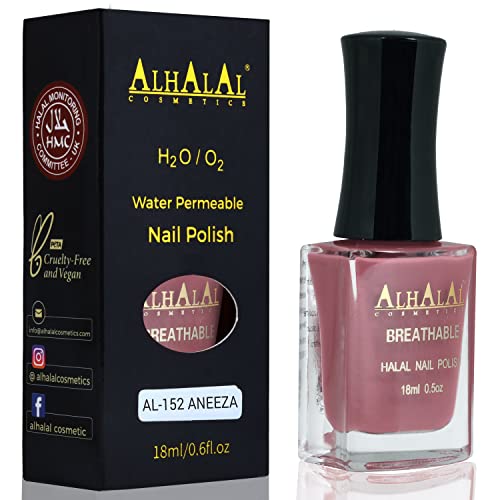 Halal Nail Polish - Nail Varnish Polish Soak Off Gel Nail Paint Art Polish - Water Permeable Red White Nail Enamel- Glossy Halal Gel Nail Polish