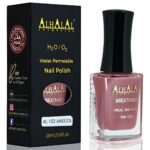 Halal Nail Polish - Nail Varnish Polish Soak Off Gel Nail Paint Art Polish - Water Permeable Red White Nail Enamel- Glossy Halal Gel Nail Polish
